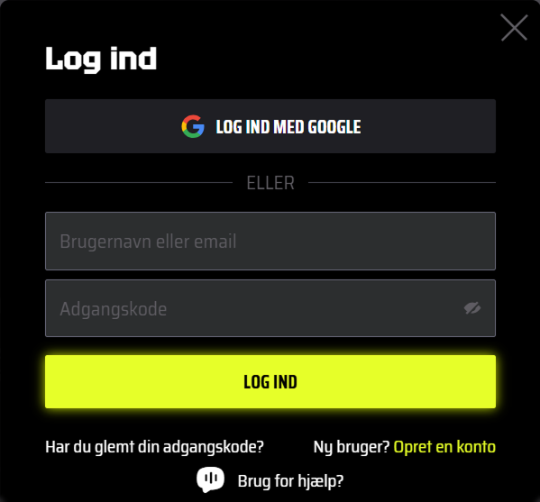 Schermata di accesso a SlotsVader Casino con opzione di accesso Google