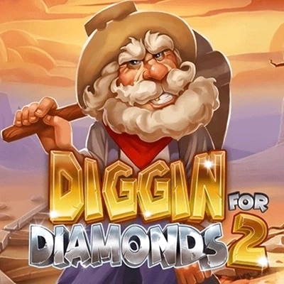 Diggin for Diamonds 2 Slot mit grimmigem Minenarbeiter