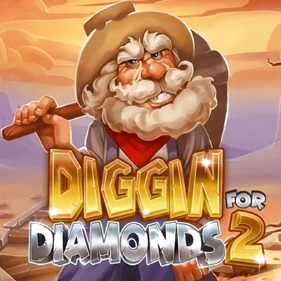 Diggin for Diamonds 2 slotspil med minearbejder og skinnende diamanter